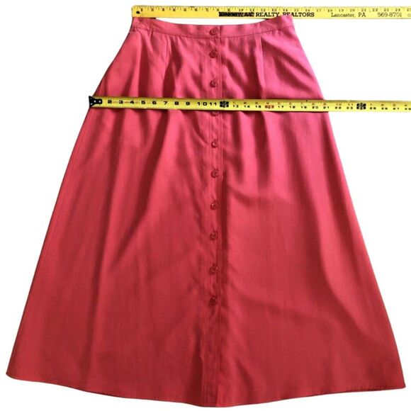 Talbots Pure Silk Skirt Set Sz 10-12 Y2k Elegant 2 Piece Tank Top & Skirt - Picture 11 of 15